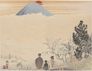 Shichmenzan and Mount Fuji from the series Twenty-Five Views of Mount Fuji: A Woodblock Collection